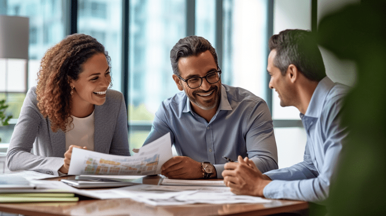 7 Simple Ways to Organize Your Financial Records 17 CPollinger A side view of a late 40s hispanic man with two co w ee32b0a8 ba67 489d b4f7 8b594c277925
