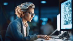 CPollinger A side view of a late 50s white woman looking at a c 2752c708 119c 4f42 9d13 b136a103eb03